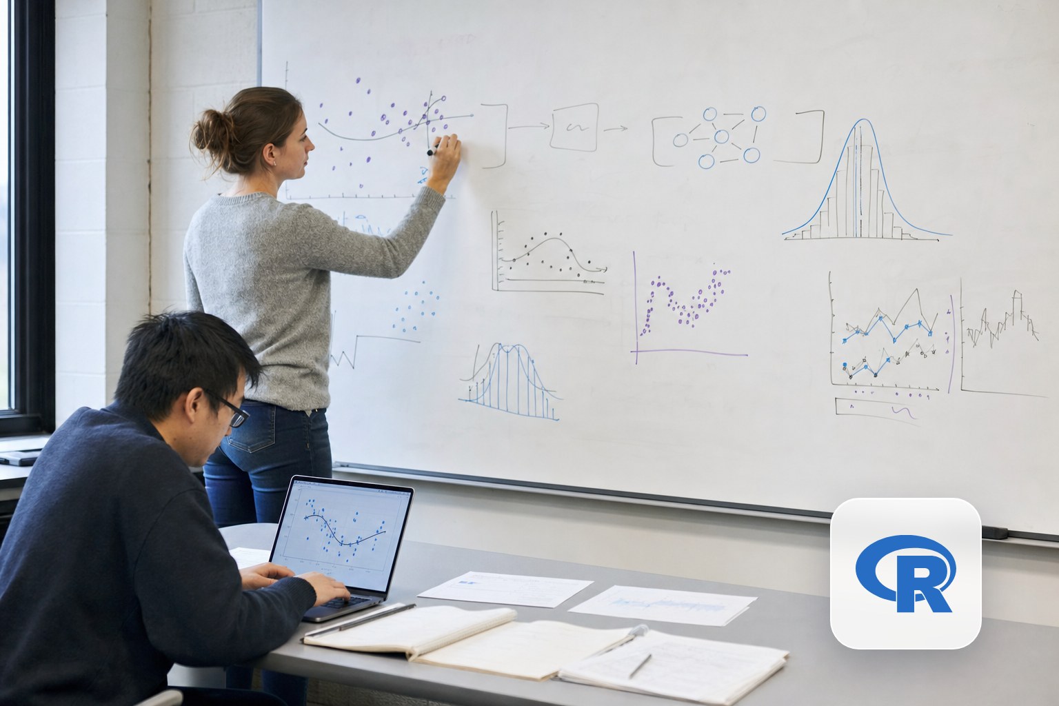 Fotografía del curso R con introducción a Machine Learning
