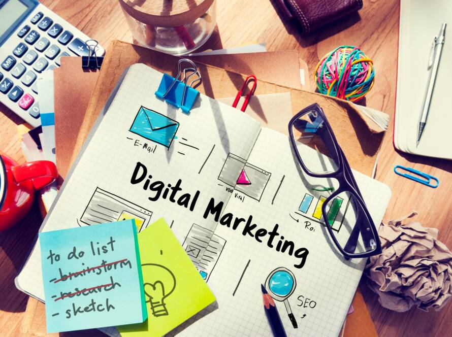Online Strategy Media Marketing Icons