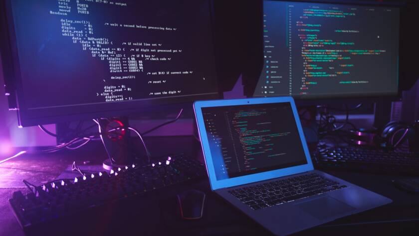 Programming Equipment in Dark