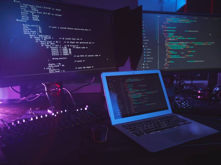 Programming Equipment in Dark