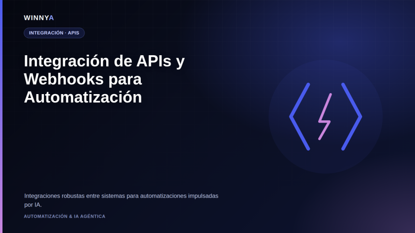 Desarrollador diseñando la conexión entre sistemas mediante API y eventos webhook en tiempo real