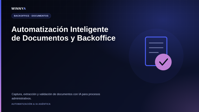 Equipo de backoffice revisando la extracción y validación automática de datos de facturas y documentos