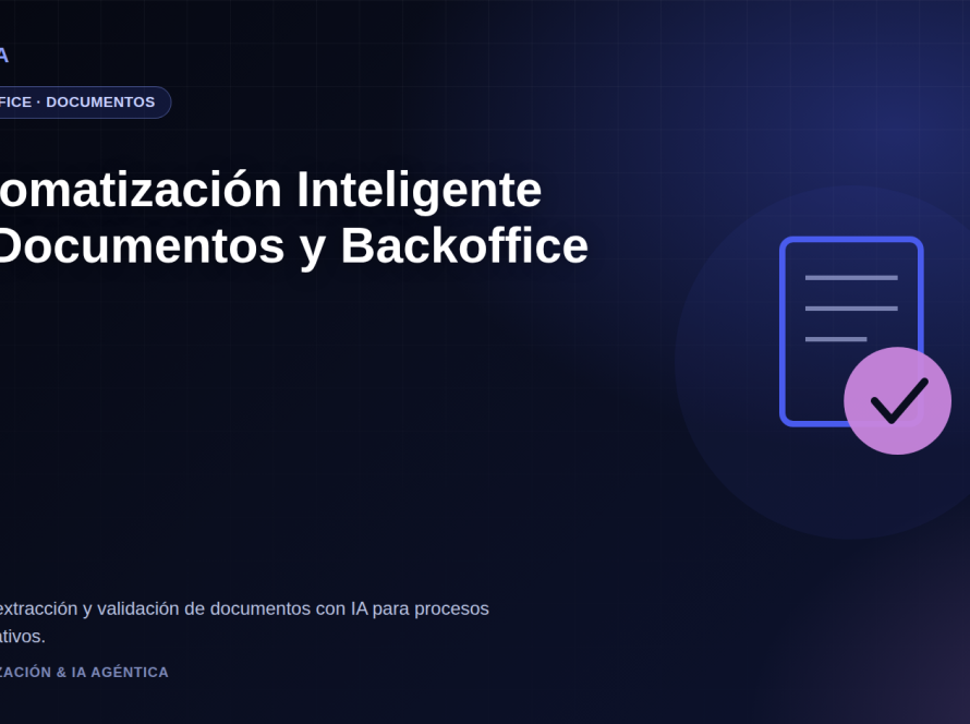 Equipo de backoffice revisando la extracción y validación automática de datos de facturas y documentos