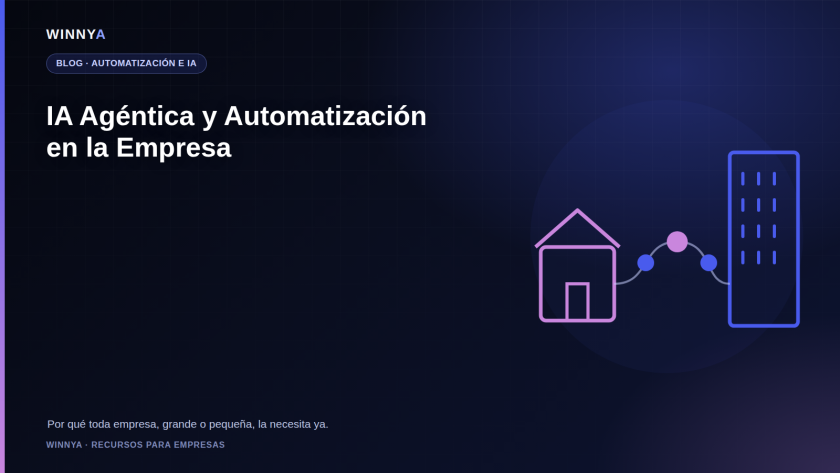 Red de automatización conectando un pequeño comercio y una gran empresa