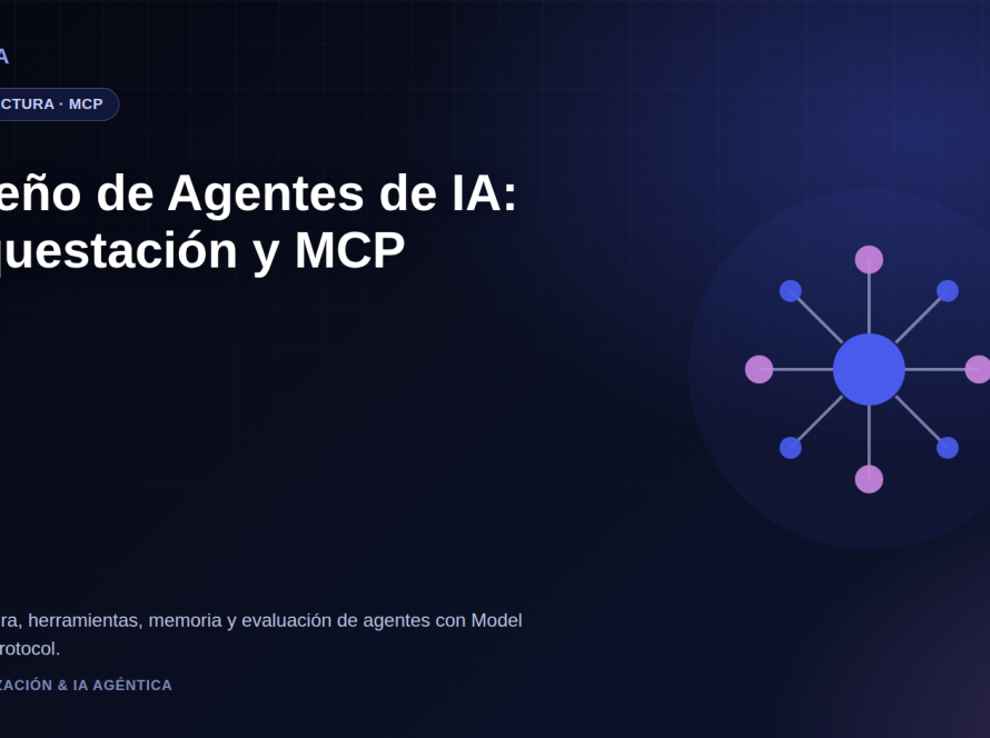 Equipo de ingeniería diseñando la arquitectura de comunicación entre varios agentes de IA y sus herramientas