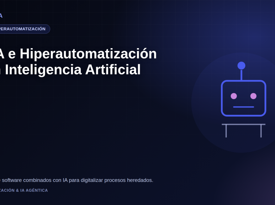 Analista revisando un robot de software que interactúa con aplicaciones de escritorio y web heredadas